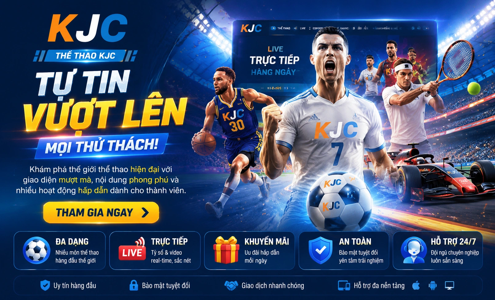 KJC hiển thị trận đấu và tỷ lệ cược
